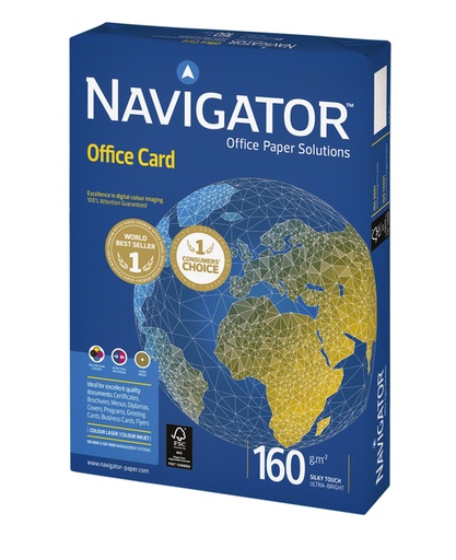 [129136] Kopieerpapier Navigator Office Card A3 160gr wit 250 vel
