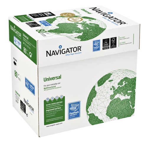 [129137] Kopieerpapier Navigator Universal Nonstop A4 80gr wit 2500 vel
