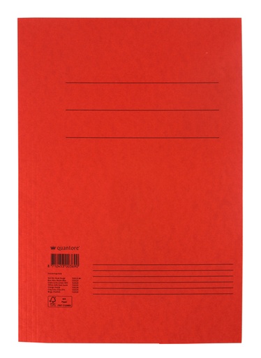 [510122] Dossiermap Quantore folio 300gr rood