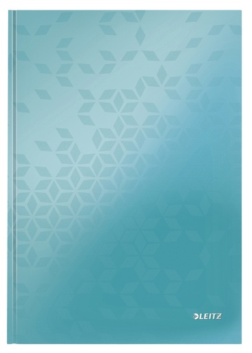 [510256] Notitieboek Leitz WOW A4 160 pagina's 90gr lijn ijsblauw