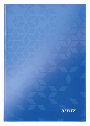 [510285] Notitieboek Leitz WOW A5 160blz 90gr lijn blauw