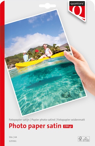 [129361] Fotopapier Quantore A4 satijn 50 vel 230gr