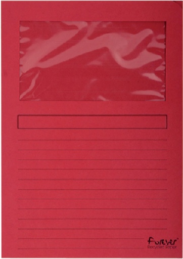 [511112] Venstermap Exacompta Forever L-model 120gr rood 100 stuks