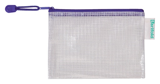 [512479] Opbergtas Zipper met rits 175x125mm PVC blauw