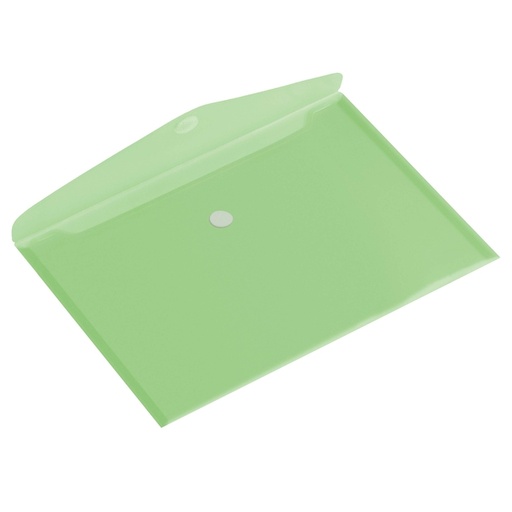 [512575] Enveloptas Europel A4 335x240mm dwars PP transparant groen
