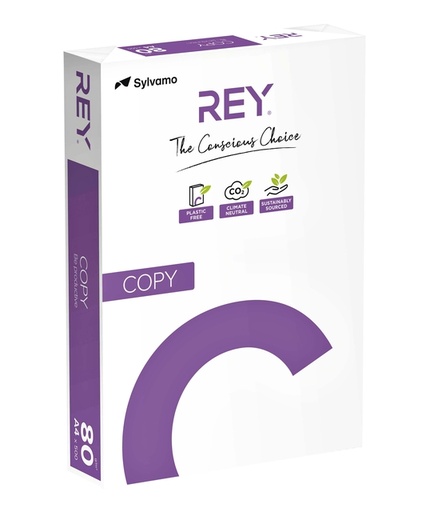 [129420] Kopieerpapier Rey Copy A4 80gr wit 500 vel