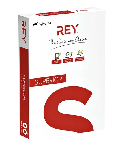 [129423] Kopieerpapier Rey Superior A4 80gr wit 500 vel