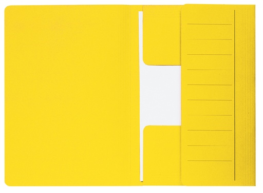 [512805] Dossiermap Djois Secolor Mammoet folio 3 kleppen 250gr recycled geel 50 stuks