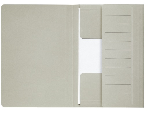 [512812] Dossiermap Djois Secolor Mammoet folio 3 kleppen 250gr recycled grijs 50 stuks