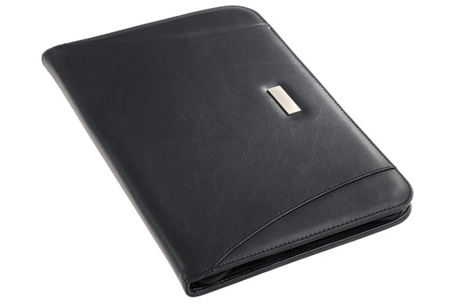 [513039] Schrijfmap Rillstab Excellent de luxe A4 lederlook zwart