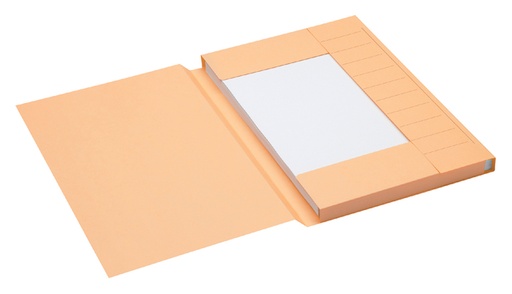 [522406] Dossiermap Secolor folio 3 klep 100% gerecycled karton 250 gr chamois