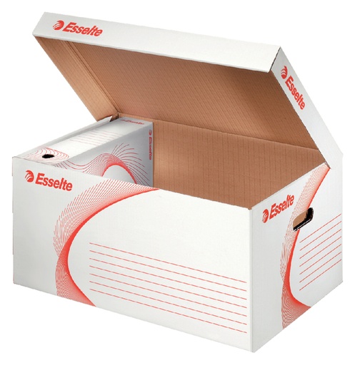 [531008] Archief- en transportdoos met deksel Esselte 560x265x380mm wit