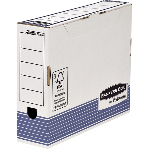 [531053] Archiefdoos Bankers Box System A4 80mm wit blauw