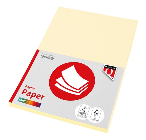 [129668] Kopieerpapier Quantore Colour A4 80gr ivoor 100 vel