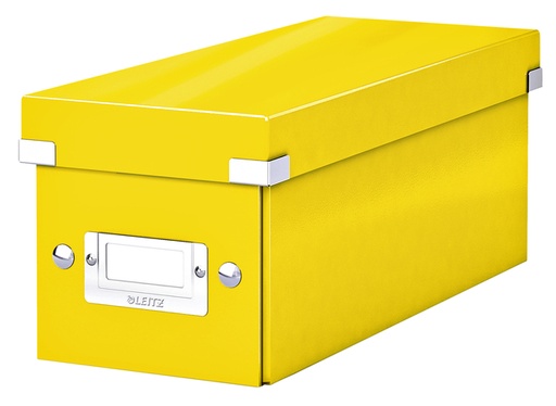[531567] CD-opbergdoos Leitz Click & Store WOW  gerecycled karton 143 x 136 x 352 mm geel