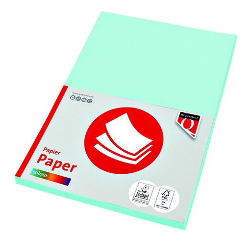 [129684] Kopieerpapier Quantore Colour A4 160gr lichtblauw 50 vel