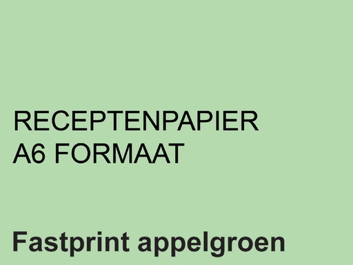 [129725] Receptpapier Fastprint A6 80gr appelgroen 2000 vel