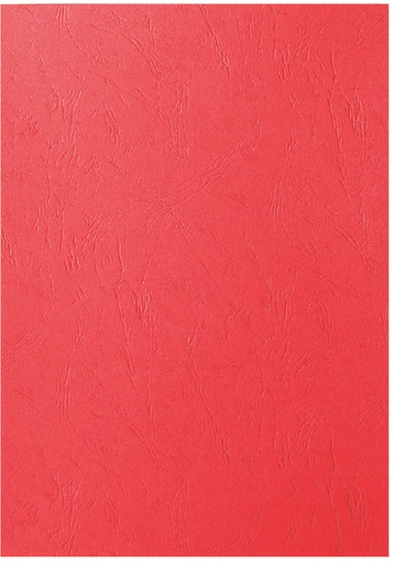 [535962] Voorblad GBC A4 lederlook rood 100 stuks