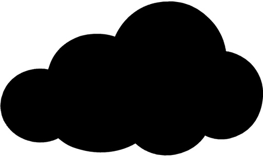 [552077] Krijtbord Securit wolk 480x290mm