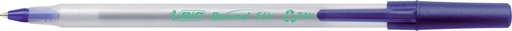 [600033] Balpen Bic ecolutions round stic medium blauw