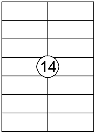 [129937] Etiket Quantore 105x42.4mm 1400 stuks