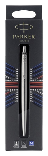 [600806] Balpen Parker Jotter stainless steel CT medium blister à 1 stuk