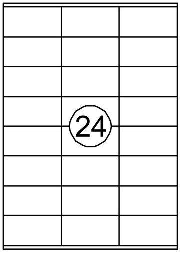 [129959] Etiket Quantore 70x36mm 2400 stuks