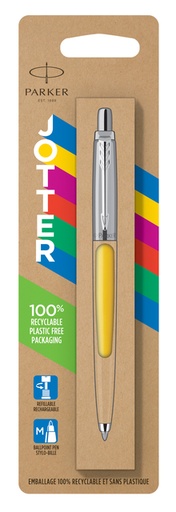 [609355] Balpen Parker Jotter Original yellow CT medium blister à 1 stuk