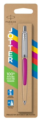 [609359] Balpen Parker Jotter Original  pink CT medium blister à 1 stuk